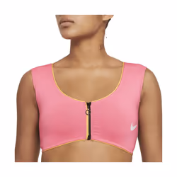 Haut de maillot de bain Rose Femme Nike Midkini