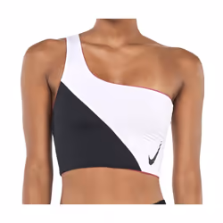 Haut de maillot de bain Blanc/Noir/Rose Femme Nike NESSC259