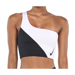 Haut de maillot de bain Blanc/Noir/Rose Femme Nike NESSC259