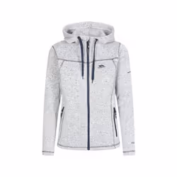 Trespass - Veste polaire ODELIA - Femme (Blanc chiné/bleu marine)