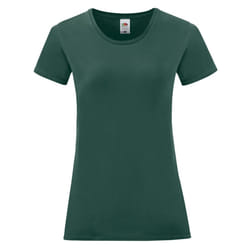 Fruit Of The Loom - T-shirt manches courtes ICONIC - Femme (Vert foncé)