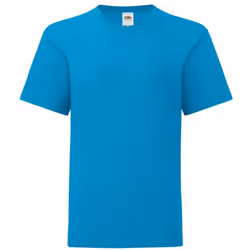 Fruit Of The Loom - T-shirt manches courtes ICONIC -  Unisexe (Bleu azur)