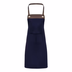 Premier - Tablier de bar - Taille unique (Bleu marine / marron)