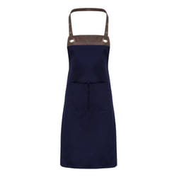 Premier - Tablier de bar - Taille unique (Bleu marine / marron)