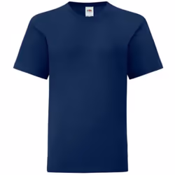 Fruit Of The Loom - T-shirt manches courtes ICONIC -  Unisexe (Bleu marine)