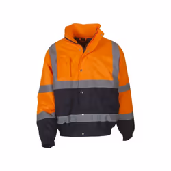 Yoko - Veste haute visibilité - Unisexe (Orange / bleu marine)