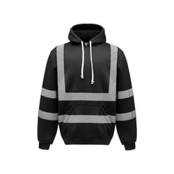 Yoko - Sweatshirt à capuche haute visibilité (Noir)