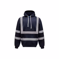 Yoko - Sweatshirt à capuche haute visibilité (Bleu marine)