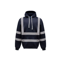 Yoko - Sweatshirt à capuche haute visibilité (Bleu marine)