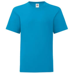 Fruit Of The Loom - T-shirt manches courtes ICONIC -  Unisexe (Bleu azur)