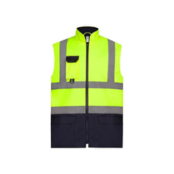 Yoko - Gilet Haute-visibilité - Unisexe (Jaune / bleu marine)