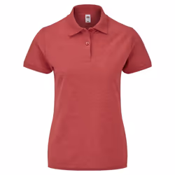 Fruit of the Loom - Polo - Femme (Rouge chiné)