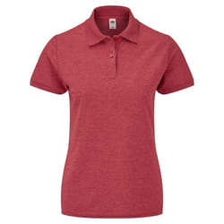 Fruit of the Loom - Polo - Femme (Rouge chiné)