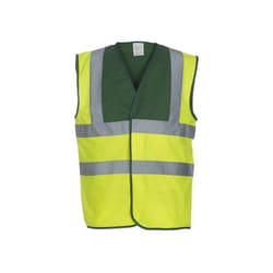 Yoko - Gilet réfléchissant CLASS - Adulte (Jaune fluo / Vert)