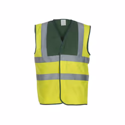 Yoko - Gilet réfléchissant CLASS - Adulte (Jaune fluo / Vert)
