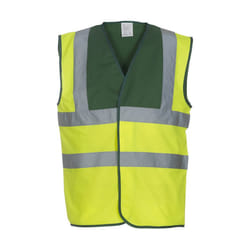 Yoko - Gilet réfléchissant CLASS - Adulte (Jaune fluo / Vert)