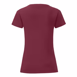 Fruit Of The Loom - T-shirt manches courtes ICONIC - Femme (Bordeaux)