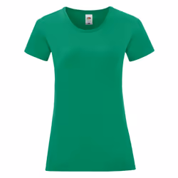 Fruit Of The Loom - T-shirt manches courtes ICONIC - Femme (Vert)