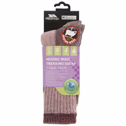 Trespass - Chaussettes de randonnée SPRINGER - Femme (Violet chiné)