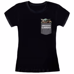 Star Wars: The Mandalorian - T-shirt PRECIOUS CARGO - Femme (Noir)