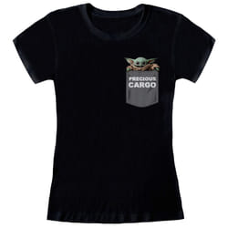 Star Wars: The Mandalorian - T-shirt PRECIOUS CARGO - Femme (Noir)