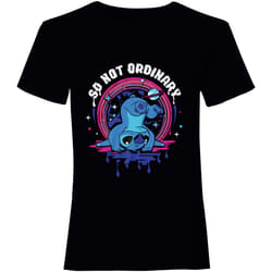 Lilo & Stitch - T-shirt NOT ORDINARY - Adulte (Noir)