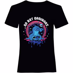Lilo & Stitch - T-shirt NOT ORDINARY - Adulte (Noir)