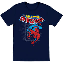 Spider-Man - T-shirt AMAZING - Adulte (Bleu marine)