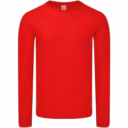 Fruit Of The Loom - T-shirt manches longues ICONIC - Homme (Rouge)