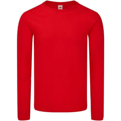 Fruit Of The Loom - T-shirt manches longues ICONIC - Homme (Rouge)