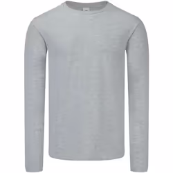 Fruit Of The Loom - T-shirt manches longues ICONIC - Homme (Gris chiné)