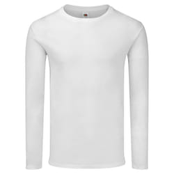 Fruit Of The Loom - T-shirt manches longues ICONIC - Homme (Blanc)
