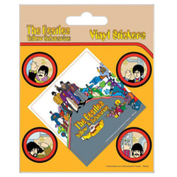 The Beatles - Ensemble Autocollants YELLOW SUBMARINE (Jaune / Multicolore)