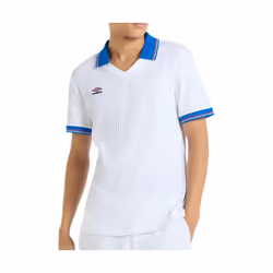 T-shirt Rib Tennis Tee - UMBRO - Blanc - Modal - Homme - Regular - Manches courtes - Col arrondi