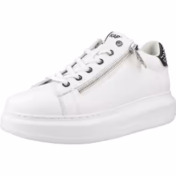 Chaussure Karl Lagerfeld Modèle Kapri Stud Zip Lo Lace - Coleur Blanc