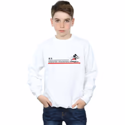 Disney - Sweat RUNNING CHAMPION - Garçon (Blanc)