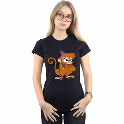 Disney - T-shirt ANGRY ABU - Femme (Noir)