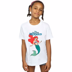 Disney - T-shirt THE LITTLE MERMAID - Fille (Blanc)