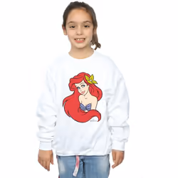 Disney - Sweat THE LITTLE MERMAID - Fille (Blanc)