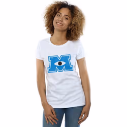 Disney - T-shirt MONSTERS UNIVERSITY MONSTER M - Femme (Blanc)