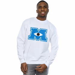 Disney - Sweat MONSTERS UNIVERSITY MONSTER M - Homme (Blanc)