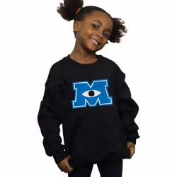 Disney - Sweat MONSTERS UNIVERSITY MONSTER M - Fille (Noir)