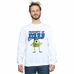 Disney - Sweat MONSTERS UNIVERSITY PROPERTY OF MU - Homme (Blanc)