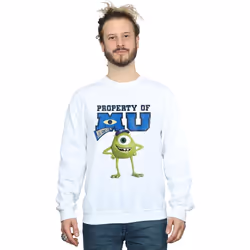 Disney - Sweat MONSTERS UNIVERSITY PROPERTY OF MU - Homme (Blanc)