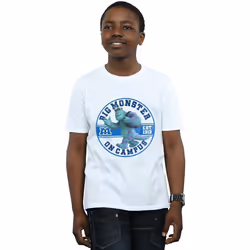 Disney - T-shirt MONSTERS UNIVERSITY MONSTER ON CAMPUS - Garçon (Blanc)