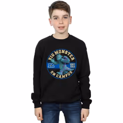 Disney - Sweat MONSTERS UNIVERSITY MONSTER ON CAMPUS - Garçon (Noir)