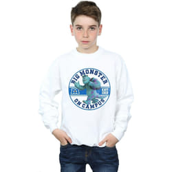 Disney - Sweat MONSTERS UNIVERSITY MONSTER ON CAMPUS - Garçon (Blanc)