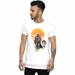 Star Wars - T-shirt THE MANDALORIAN - Homme (Blanc)