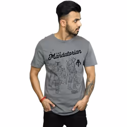 Star Wars - T-shirt THE MANDALORIAN HUNTER - Homme (Charbon)