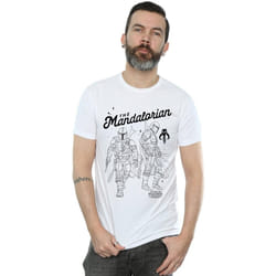 Star Wars - T-shirt THE MANDALORIAN HUNTER - Homme (Blanc)